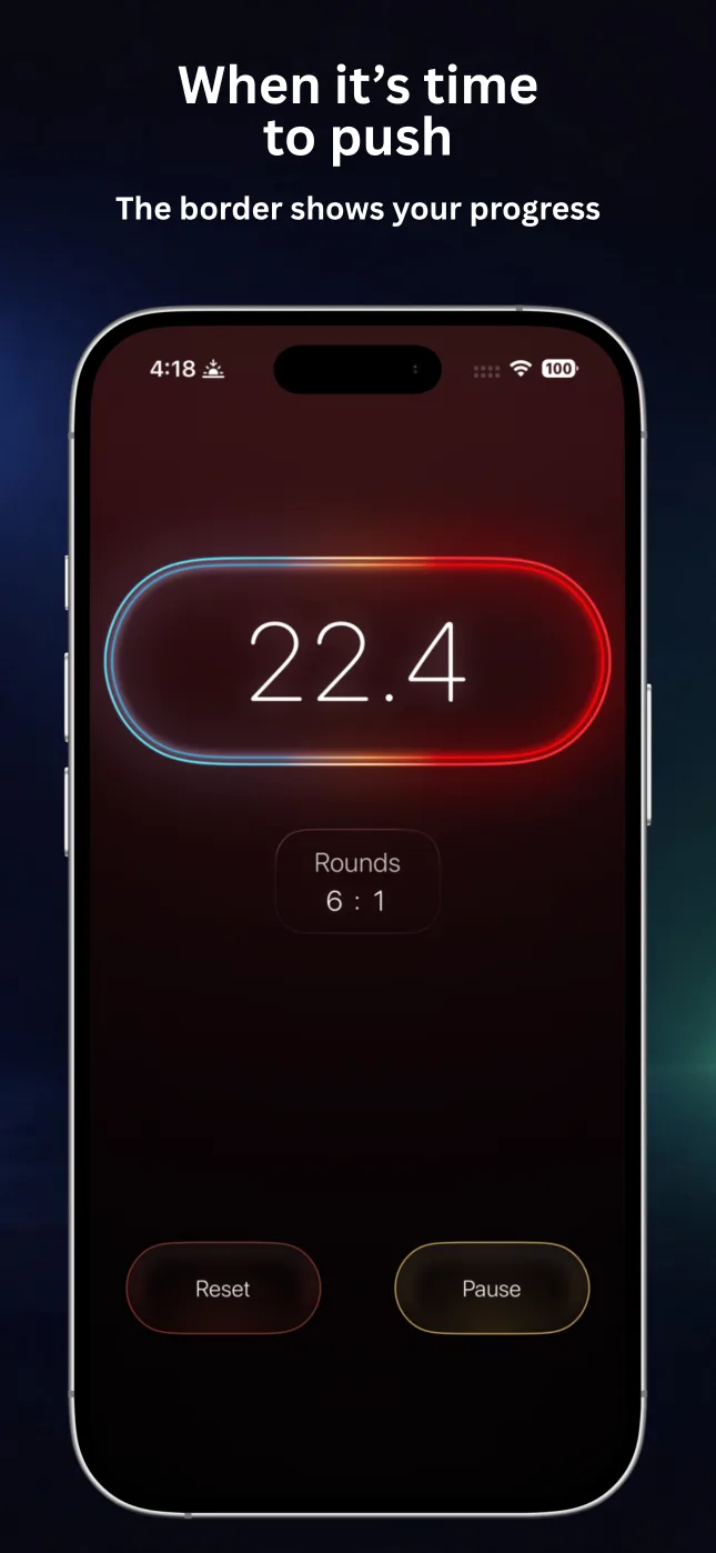 RepChime interval timer in an active work phase